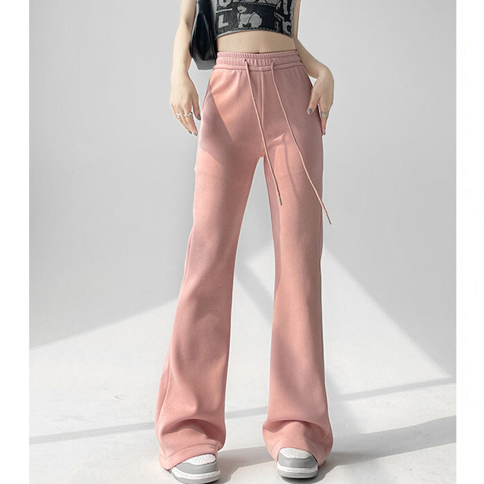 フレアパンツ レディース 通販 ベルボトムパンツ ロングパンツ カジュアルパンツ 長ズボン ズボン パンツ ロング丈 ハイウエスト ウエストゴム パンタロン カジュアル 無地 シンプル 女性 大人 春 夏 秋 おしゃれ ボトムス レディースファッション