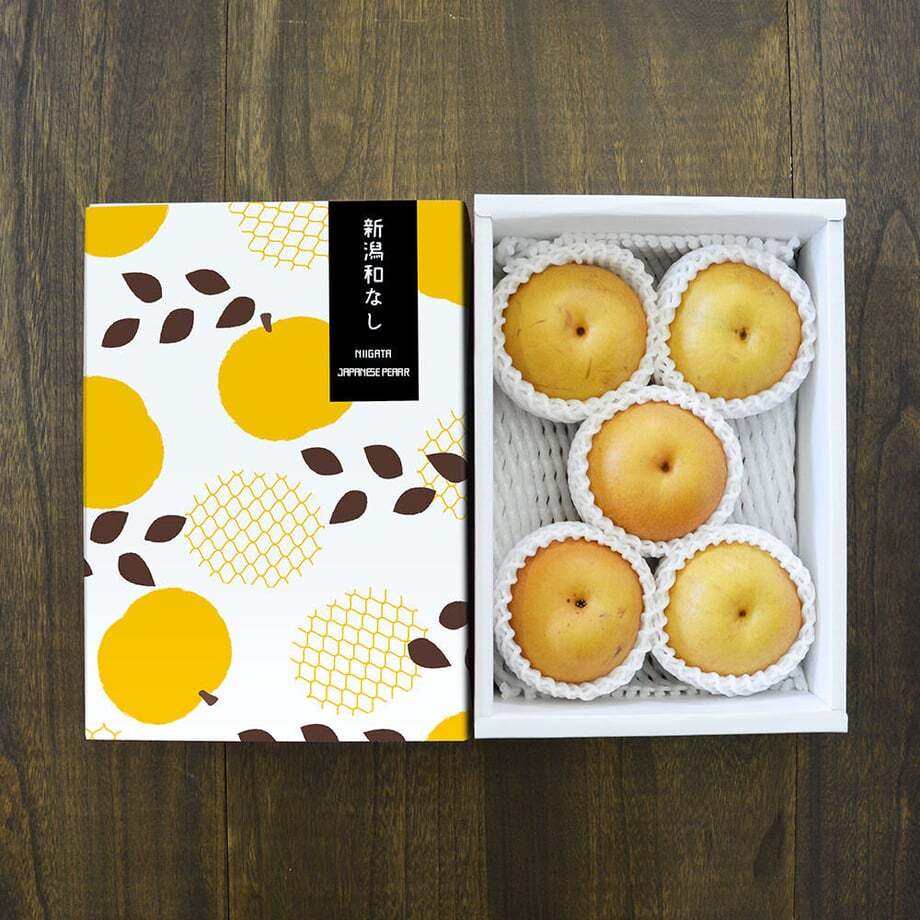 【予約：9月下旬〜随時発送】にいがた和梨 新王-しんおう- 約2kg化粧箱入 (3〜6玉) ギフト プレゼント お中元 お歳暮 出産祝い 内祝い お誕生日 御祝 御礼 母の日 父の日 敬老の日 記念日 手土産 季節の贈り物【送料無料】