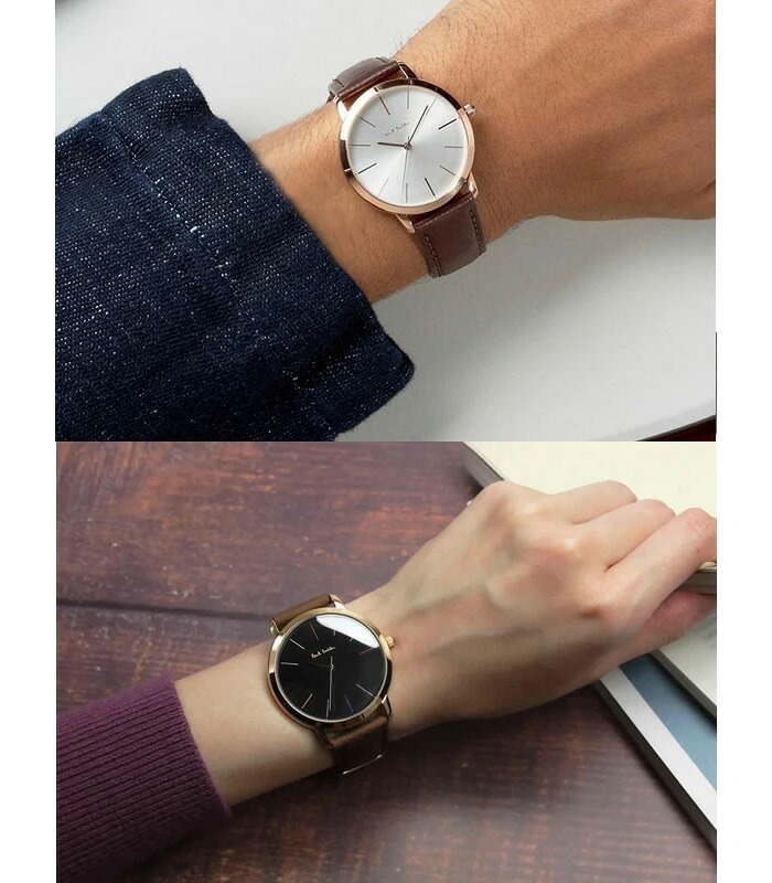 【ペアウォッチ】ポールスミス Paul Smith 腕時計 牛革ベルト MA 41mm×41mm クオーツ 日本製ムーブメント 日常生活防水 シンプル 大人 PS-PAIR 恋人 カップル 2本セット お揃い 夫婦 記念 結婚 20代 30代 40代 50代 60代