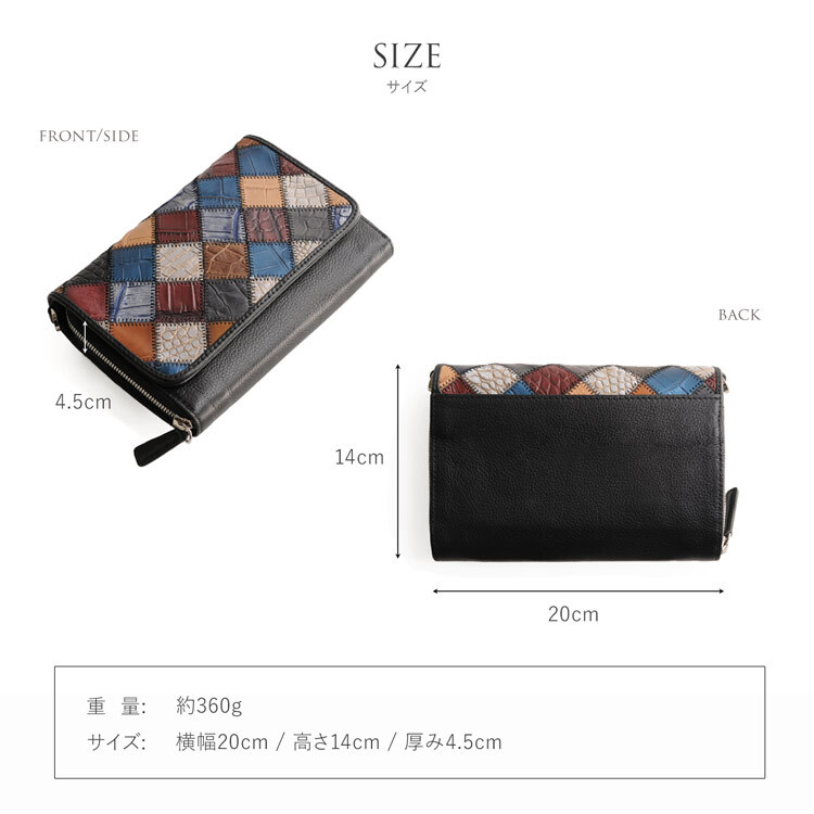 お財布 ショルダーバッグ ポシェット クロコダイル スマホ 入る 横型 レディース お財布ショルダー お財布ポシェット ミニバッグ ショルダー 牛革 革 小さめ 小さいバッグ バッグ お財布バッグ 斜め掛け ギフト プレゼント 4FA (06001255r)