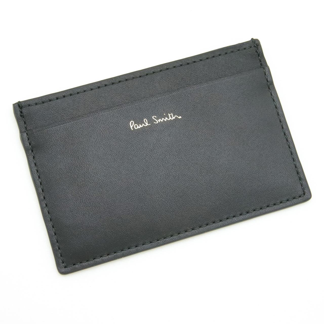 ポールスミス カードケース Paul Smith 名刺入れ カード入れ パスケース メンズ レザー ブラック マルチストライプ M1A-4768-DMULTI 79 【ラッピング無料 誕生日 お祝い プレゼント ギフト 贈り物】 送料無料