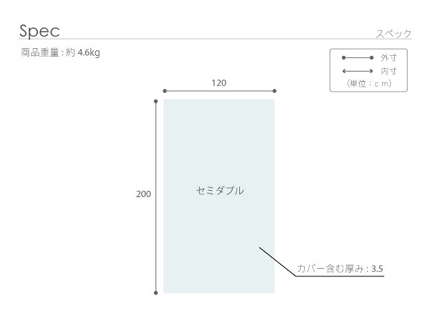 新構造エアーマットレス エアレスト365 セミダブル 120×200cm 高反発 マットレス エアーマット ベッドマットレス 3つ折り 折りたたみ 通気性 耐熱性 耐久性 湯たんぽOK 軽量 へたらない 1年中使える ほこりが出にくい アレルギー対策