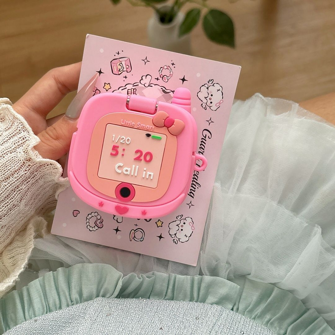 AirPods ケース レトロ 携帯電話風 ピンク かわいい シリコン製 イヤホンカバー 韓国風 立体デザイン ソフトケース 傷防止 第1世代 第2世代 第3世代 Pro2対応
