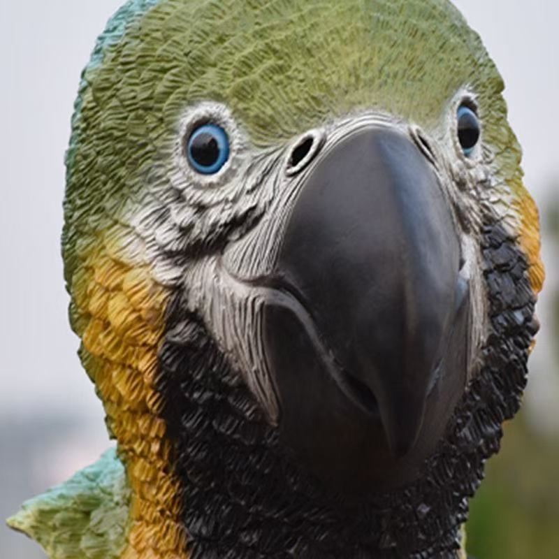 オウム マスク ハロウィン 仮装 コスプレ 鳥マスク オウムマスク ヘッドマスク 被り物 鳥 動物 アニマル リアル 大人用 フリーサイズ 男女兼用 コスチューム 仮面 変装 パーティー イベント 撮影 小道具