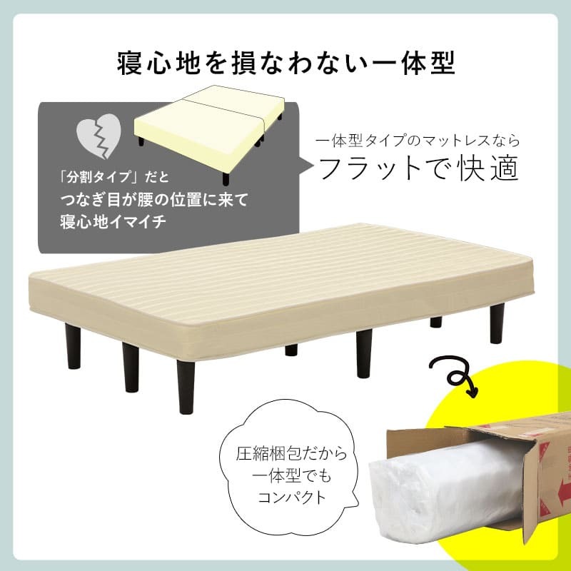 ベッド 寝具 すのこフレーム マットレスセット おしゃれ ボンネルコイルマットレス セミダブル ボンネル コイル 厚さ17.5 耐圧分散 下収納