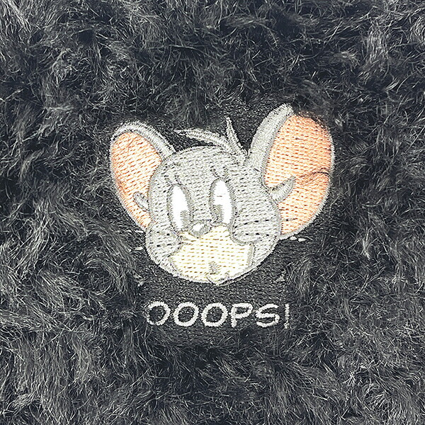 トムとジェリー タフィー 刺繍ファーポーチ トムジェリ
