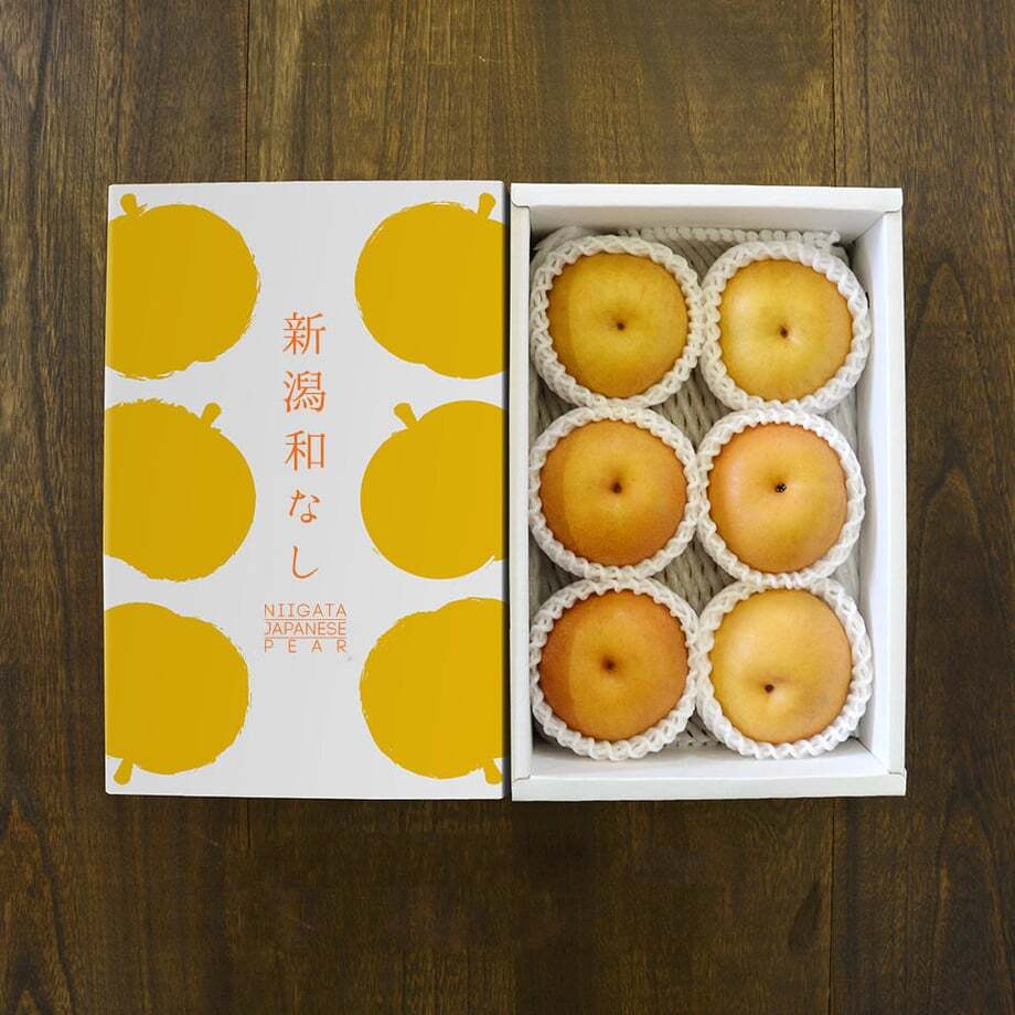 【予約：9月上旬〜随時発送】にいがた和梨 新美月-しんみづき- 約2kg化粧箱入 (4〜7玉) ギフト プレゼント お中元 お歳暮 出産祝い 内祝い お誕生日 御祝 御礼 母の日 父の日 敬老の日 記念日 手土産 季節の贈り物【送料無料】