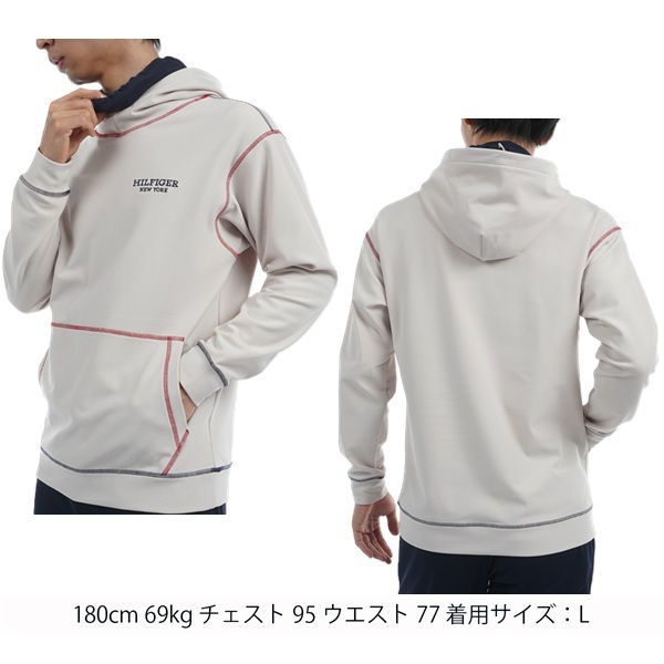 トミーヒルフィガー ゴルフ メンズ ネックウォーマー付 スウェットフーディー TOMMY HILFIGER GOLF THMA469 秋冬モデル お誕生日祝い お祝い 記念品 お父さん 父の日 彼氏 男性 30代 40代 50代 60代  還暦祝い 敬老の日 人気プレゼント プレゼント