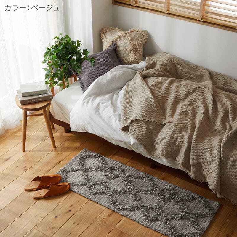 ベッド 寝具 クッションカバー 45×45cm ウール モロッカン かわいい オシャレ 綿 ベニワレン 韓国 北欧 グレー 正方形 カバー 座布団カバー