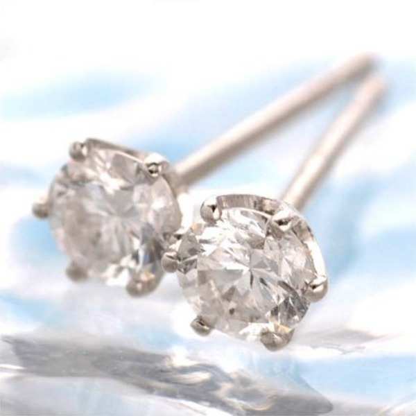 Pt900 プラチナ 計0.2ct 一粒 ダイヤモンド ピアス 天然ダイヤ スタッドピアス レディース 華奢 シンプル ギフト プレゼント ラッピング 誕生日 記念日 クリスマス 妻 彼女 女性 20代 30代 40代 50代 オフィス