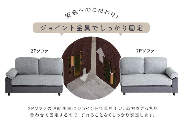 ソファ 座椅子 6人掛けコーナー L字 ファブリック カバーリング 洗える ポケットコイル 大型 低反発クッション カウチ セパレート リビング おしゃれ 北欧 モダン 家族用 ワイド設計 ゆったり座面 高耐久 ブラウン グレー