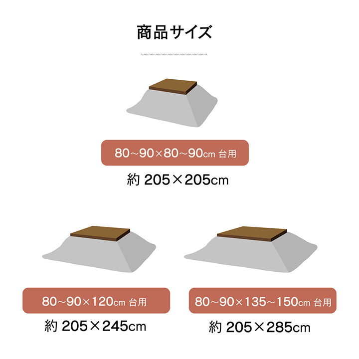 こたつ布団 正方形 掛け単品 『ラウル』 約205×205cm ツイード柄のおしゃれなこたつ布団 こたつ布団正方形掛け単品 ポリエステル 綿 フランネル こたつ掛布団 こたつふとん コタツ掛け布団 コタツ掛布団 こたつ用品 冬用 冬物 寝具 寝室用品