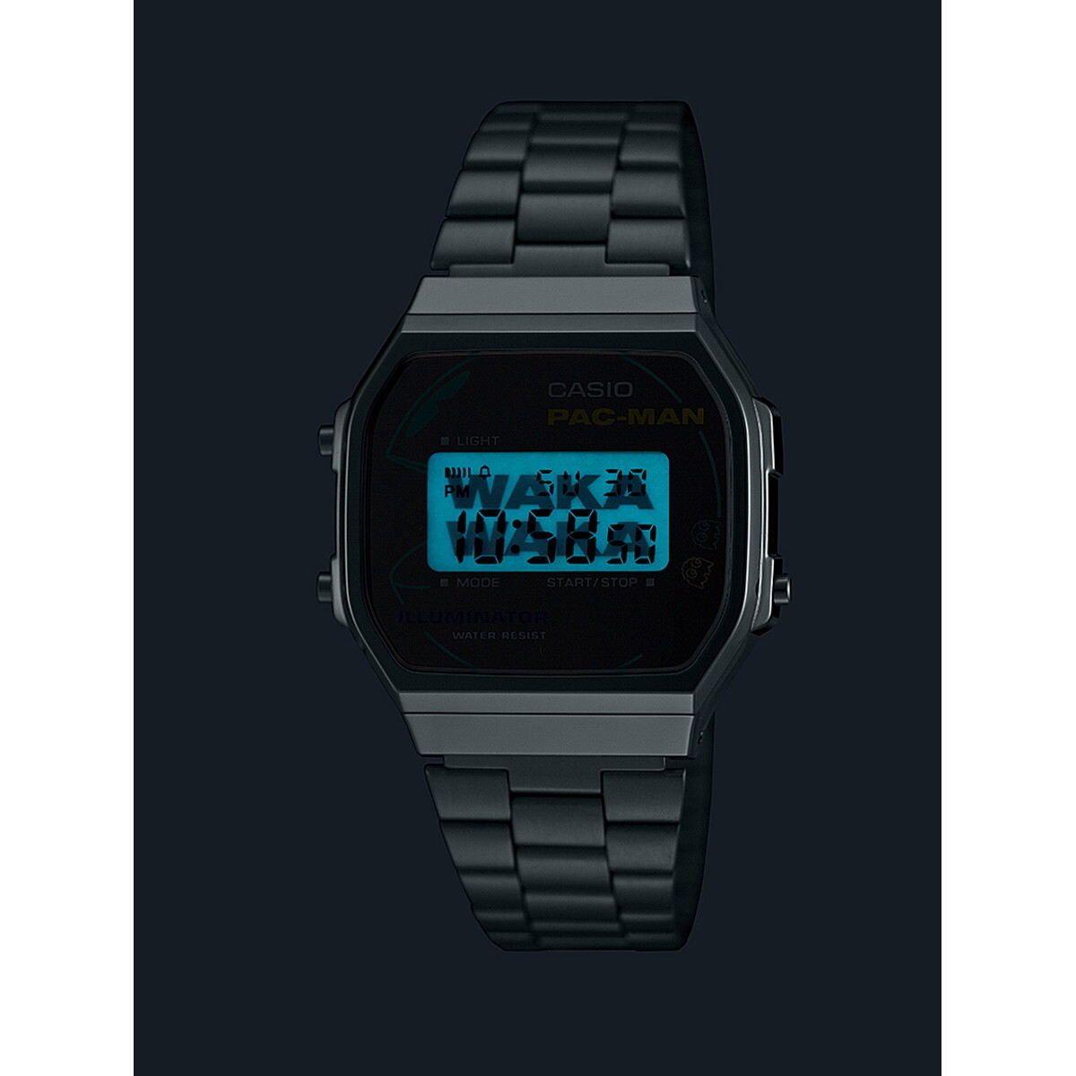 買蔵楽天 CASIO カシオ パックマンコラボ A168WEPC-7AJR シルバー 