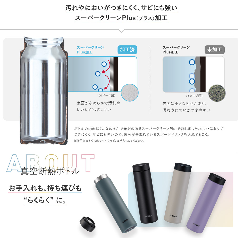 【ラッピング無料】タイガー魔法瓶 MMZ-W035 ステンレスボトル 350ml 食洗機対応 真空断熱 保温 保冷 スポーツドリンク対応 ギフト タンブラー 水筒 熱中症対策グッズ