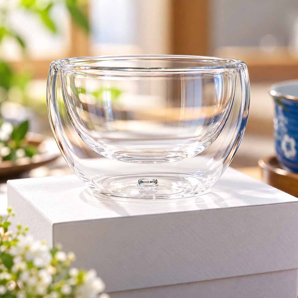敬老の日 退職 名入れ ギフト SXX グラス 耐熱カフェ風ダブルウォールグラス ギフトBOX入り / プレゼント ギフト 退職 記念 誕生日 長寿 祝い 二重構造 数量限定
