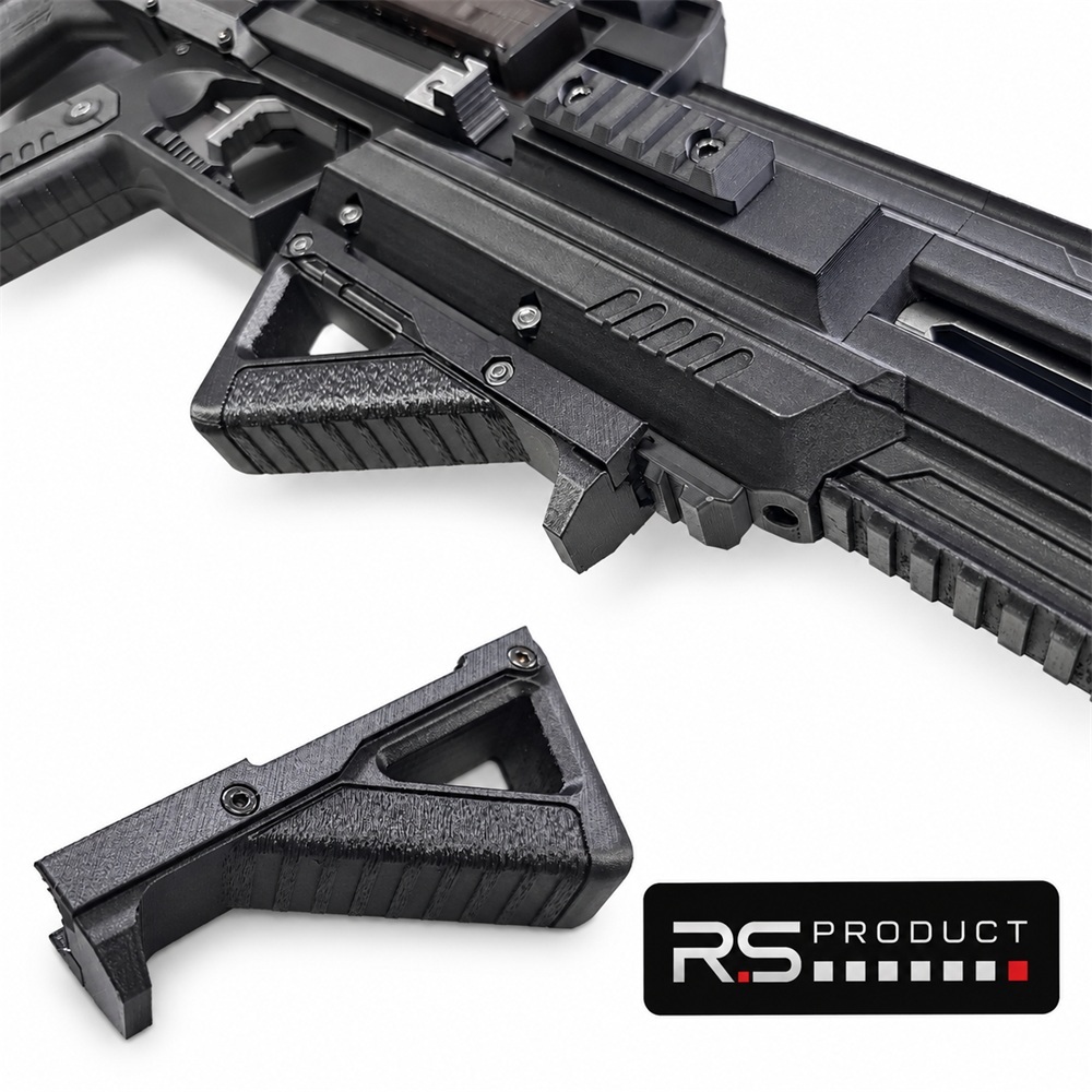 【2026年 改良モデル】 ハボック フォアグリップ カーボン製 PLA 20mmレール 対応 全長129mm タクティカル 強化タイプ ３Dパーツ ガンパーツ カスタム アクセサリー GUN-FG2
