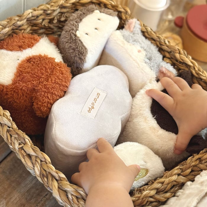 amanoppo あまのっぽ もちふわブロック ふわふわ＋ 森の新しいおともだち | どうぶつ 動物 アニマル ソフトブロック 布製 つみき 積み木 洗濯 洗える 赤ちゃん