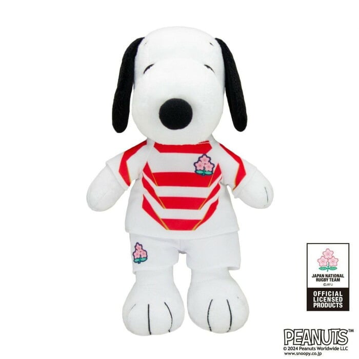 スヌーピー ぬいぐるみ ラグビー日本代表 2023年モデル 吉徳 SNOOPY 日本代表ジャージー着用 グッズ 観戦用 プレゼント ギフト
