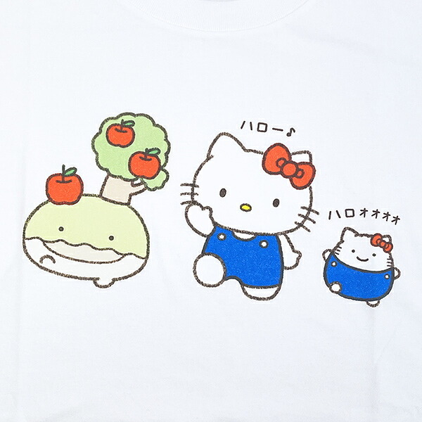 サンリオ ハローキティ × なんでもいきもの Tシャツ(M) ホワイト アパレル Sanrio 送料込み
