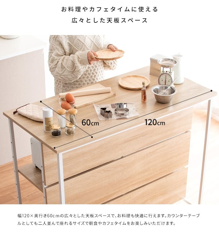 キッチンカウンター ゴミ箱収納 間仕切り レンジラック Salus ごみ箱上 ラック レンジ台 レンジボード 大型レンジ対応 家電収納 ハイテーブル 収納 ごみ箱収納ラック キッチンテーブル カウンターテーブル 新生活