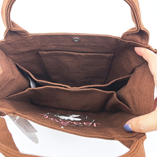 スヌーピー スクエアトートバッグ (ブラウン)  ルートート ROOTOTE SNOOPY