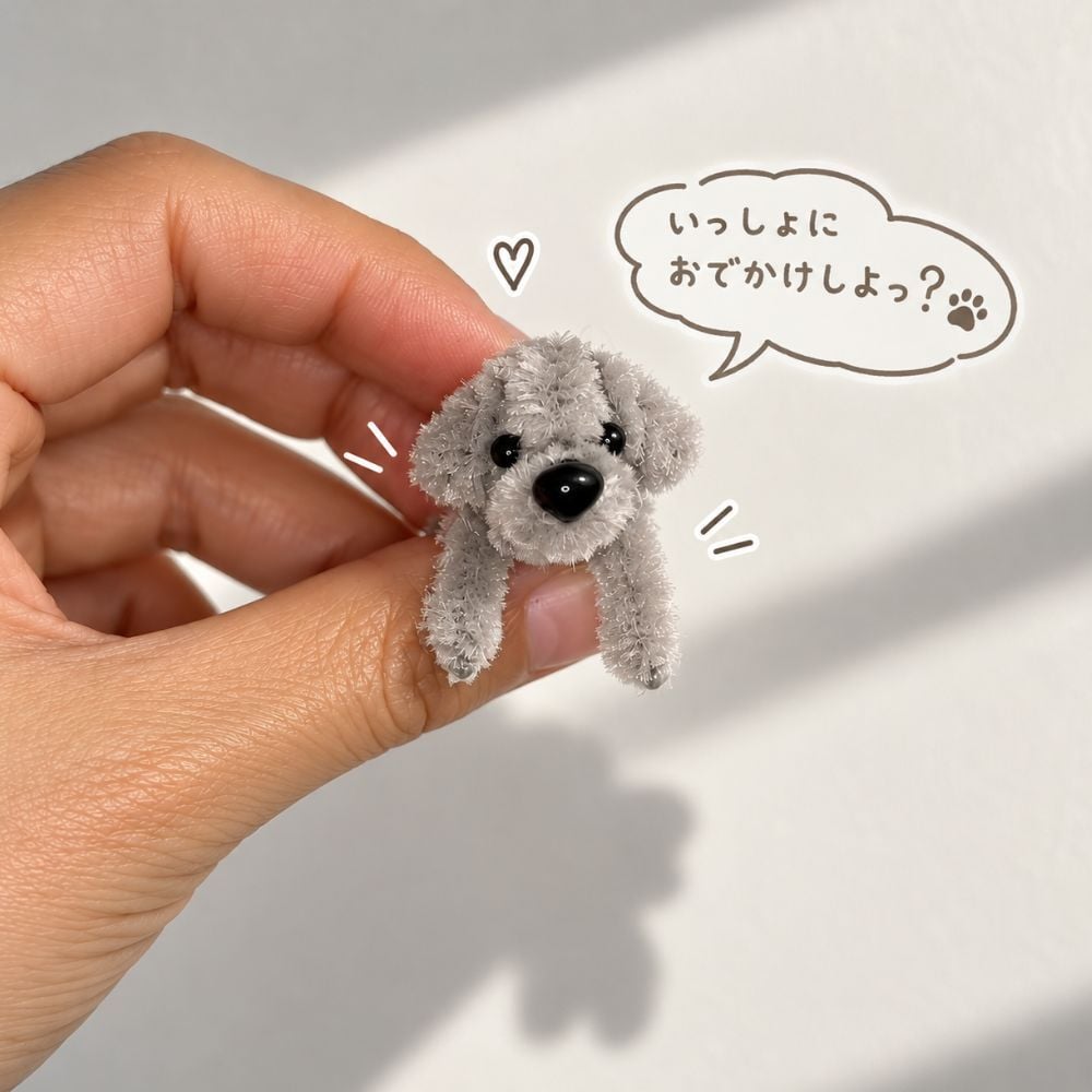 トイプードル キーホルダー 犬 ぬいぐるみ チャーム モールアート ハンドメイド ミニチュア プードル ふわふわ もこもこ バッグチャーム ストラップ モールドール 韓国雑貨 かわいい 小さい 手のひらサイズ バッグ飾り プレゼント ギフト