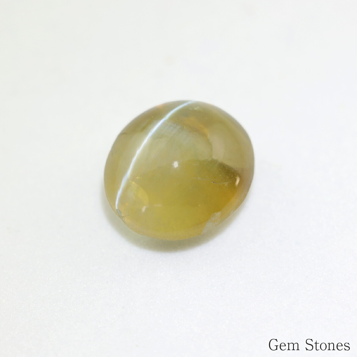 クリソベリルキャッツアイ 3.386ct ルース 宝石 裸石 クリソベリル ブラウン イエロー キャッツ ネコ ジュエリー オリジナル 制作 コレクション 誕生石 10月 記念 お守り 誕生日