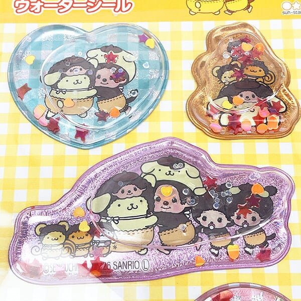 サンリオ ポムポムプリン ×モンチッチ ウォーターシール(M) 文具