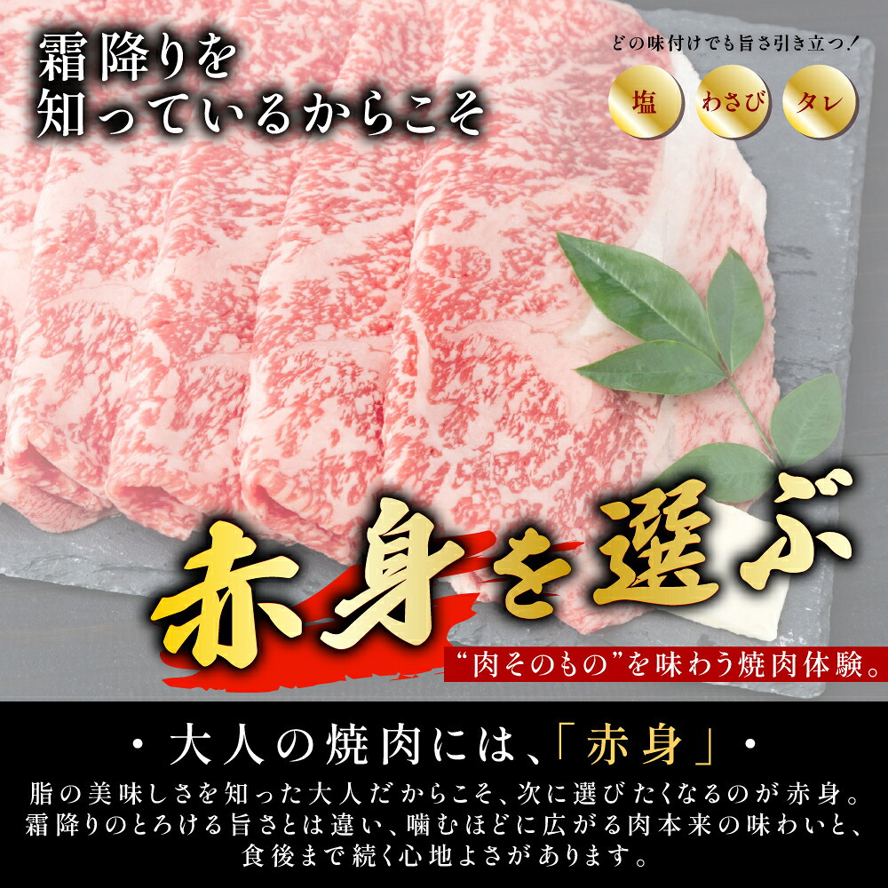 近江牛焼肉用赤身（モモ・肩）【選べる500g~1kg】