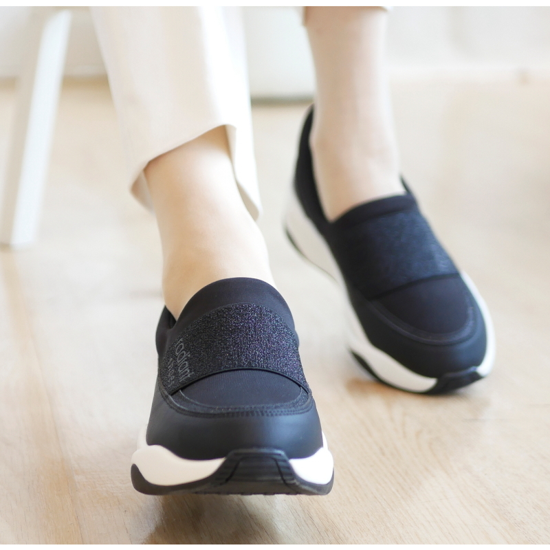 radiant shoes スニーカー スリッポン レディース 3E ミドルカット ゴム ラメ セクエル 軽量 厚底 ウエッジ 低反発 滑りにくい 誕生日 結婚記念日 母 妻 祖母 娘 父 夫 祖父 息子 友達 親戚 兄弟 父の日 母の日 クリスマス ホワイトデー 卒業 入学 バレンタインデー ラッピング ギフト