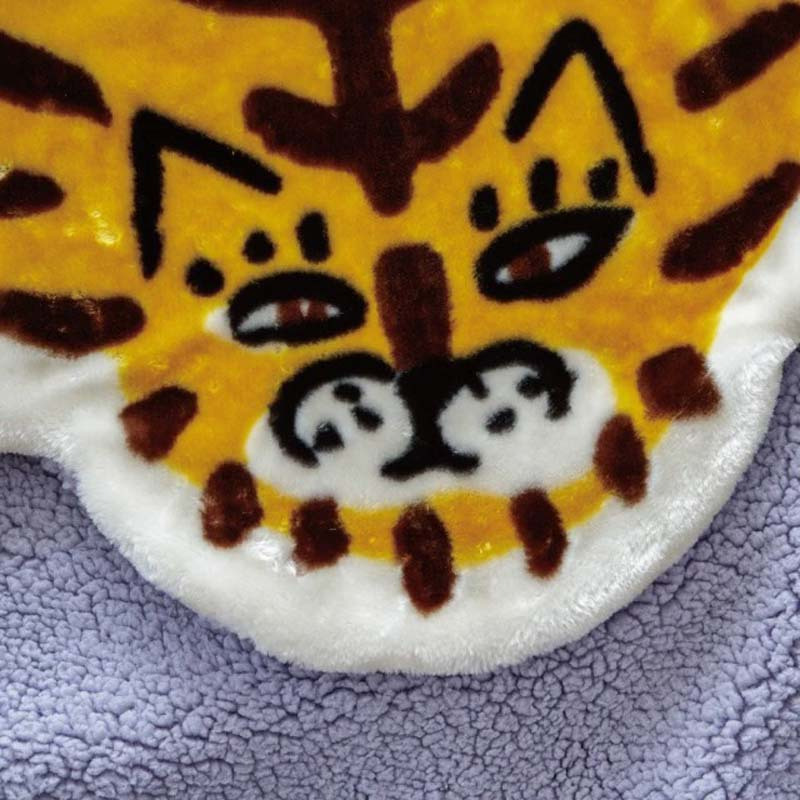 ブランケット ひざ掛け モモンガブランケット 大判 ダイカット モコモコ ベビー アニマル 105×75cm 毛布 膝掛け ハーフケット 冬 温かい ハーフ あったか ふわふわ おしゃれ おもしろ かわいい トラ ウサギ ゴリラ クリスマス ギフト Momonga