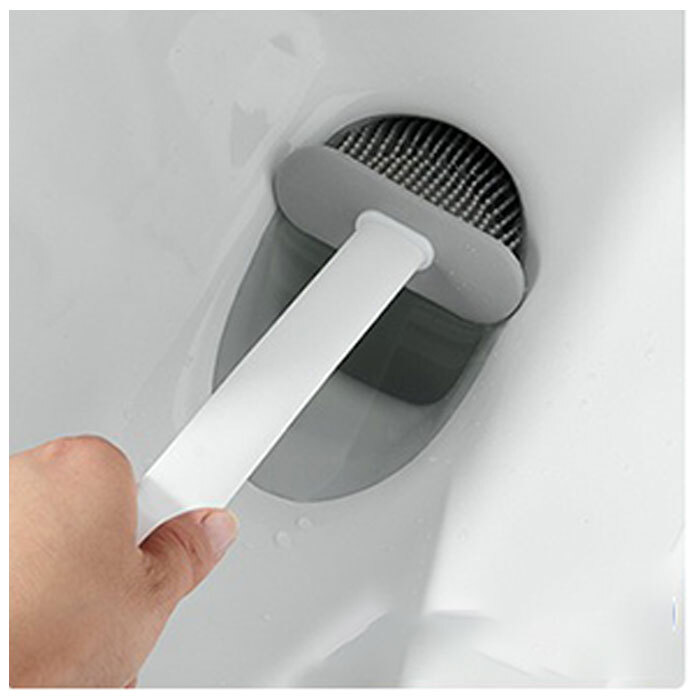 トイレブラシ 収納 通販 シリコン スリム トイレ ブラシ 壁かけ 壁掛け スタンドセット スタンド式 一体型 北欧 掃除 清掃 便器 整理 ポット ケース付