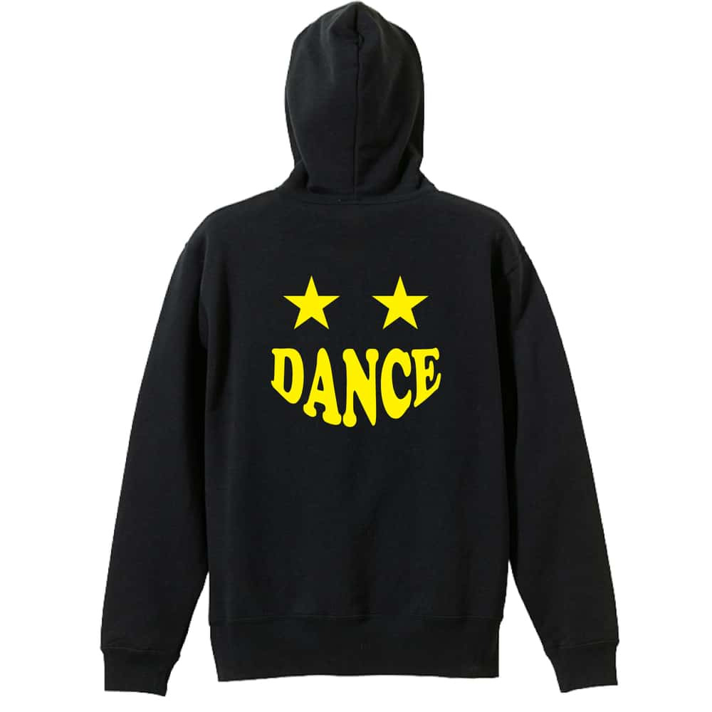 ダンス パーカー プルオーバー メンズ レディース ジュニア 練習着 裏パイル おもしろ 名入れ スウェット おしゃれ キッズ 大きいサイズ 文字入れ無料 「スマイルダンススター」 アートワークスコウベ 【送料無料】