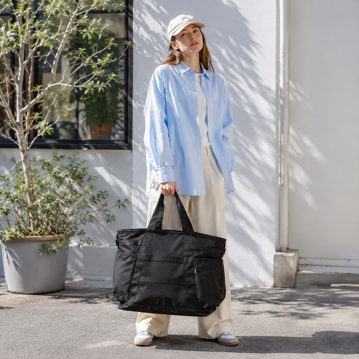 snowpeak Recycled Cordura Tote Bag トートバッグ トート 大容量 手持ち 普段使い シンプル レディース メンズ ギフト プレゼント ブラック bb26su002