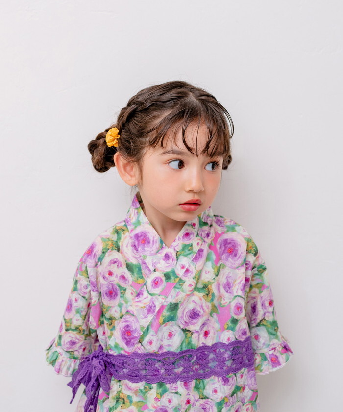 ヘアクリップ お花 2個セット 通販 日本製 Rora キャサリン 髪留め 髪飾り 子供 女の子 キッズ フラワー お団子 かわいい おしゃれ 可愛い 浴衣 夏祭り 甚平 ヘアアクセサリー フォーマル 結婚式 発表会 入学式 卒園式 キッズファッション