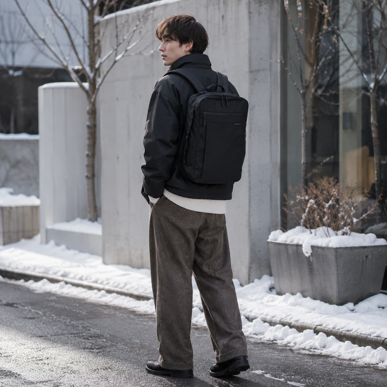 snowpeak Everyday Use 3Way Business Bag リュック 大容量 普段使い ビジネス 通勤 使いやすい レディース メンズ ギフト プレゼント ブラック ac25su401