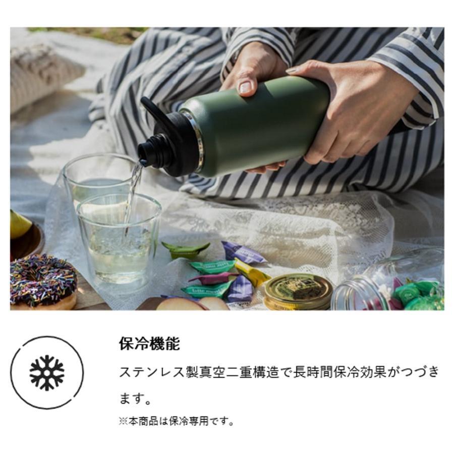 【ラッピング無料】ピーコック AJL-R100 ステンレスボトル 1000ml 炭酸 スポーツドリンク対応 保冷専用 ハンドル付き カーキ ベージュ ギフト 熱中症対策グッズ 水筒 部活 キャンプ アウトドア用 入学祝い