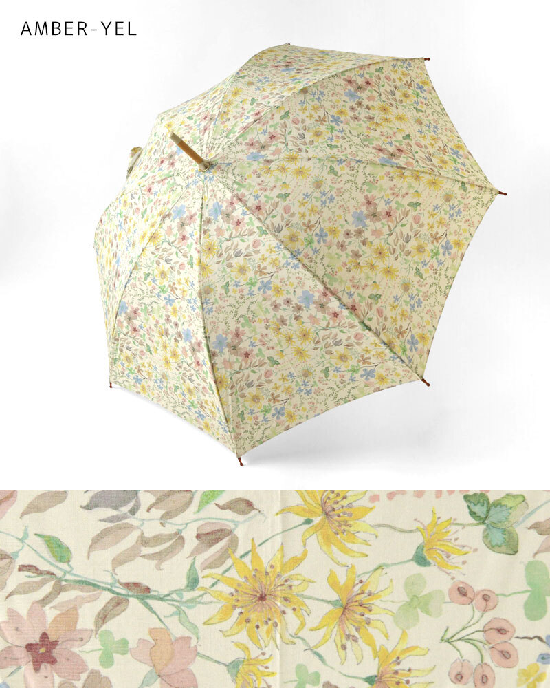 【Cou Pole クーポール】晴雨兼用 リバティプリント 桜ハンドル 長傘 / UVカット日傘 (CC-73007)レディース LIBERTY 花柄 フラワー 紫外線対策 日本製 アンブレラ プレゼント ギフト coupole 雨傘 母の日 クリスマス 60代 50代 40代 30代