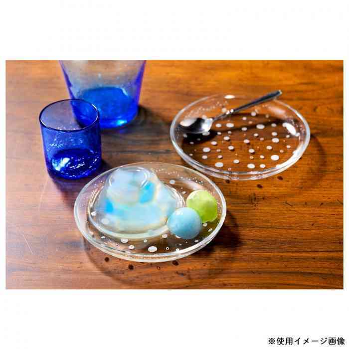 クラゲ ガラスプレート 小皿 タコクラゲ 皿 プレート おしゃれ 透明 リアル 模様 涼しげ 海洋生物 雑貨 キッチン用品 料理 盛り付け インテリア雑貨 食器 セトクラフト