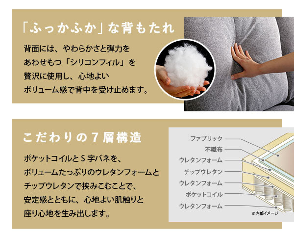 ソファ 座椅子 ー カウチ レイアウト 自在 ３人掛け Wismon ウィスモン ポケットコイル 選べる ８色 オットマン 組み替え カラー PVC ファブリック S字 バネ ややかため 座り心地 組立 簡単 ロー 北欧