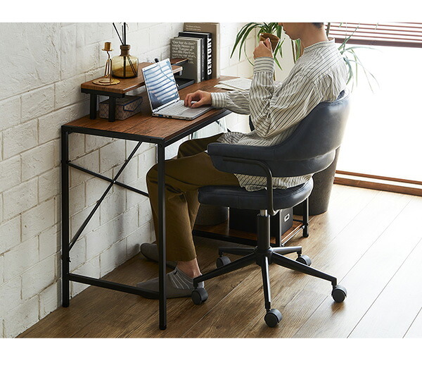 ダイニング家具 ダイニングチェア おしゃれ ビンテージ パソコンチェア レザー ヴィンテージ調 2脚セット チェア 合皮 デスクチェア テレワーク 撥水 新生活 プレゼント 一人暮らし ファミリー SETH ガス圧昇降 ヴィンテージデスクチェア 1脚単品
