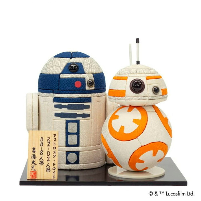 吉徳 木目込人形 スター・ウォーズ R2-D2 BB-8 182960 フィギュア 置物 伝統工芸品 日本製 キャラクターグッズ インテリア 雑貨 ギフト プレゼント