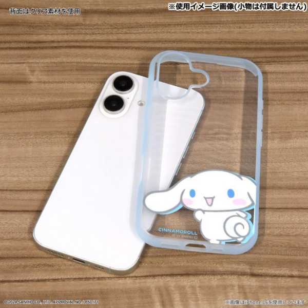 iPhone16 Pro ケース サンリオ シナモロール 耐衝撃 カバー IIIIfit Clear ハイブリッド スマホケース アイフォン16プロ キャラクター おしゃれ かわいい ストラップホール付き サンリオ正規ライセンス品