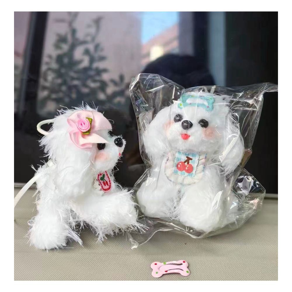 マルチーズ 置物 ハンドメイド 犬 ミニチュア オブジェ インテリア 小物 かわいい ふわふわ ドッグ 犬グッズ 卓上 飾り ペット モチーフ プレゼント ギフト