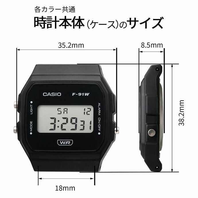 CASIO 腕時計 カシオ 時計 ウォッチ チープカシオ  チプカシ デジタル ユニセックス F-91WB-8A バイオマスプラスチックバンド ダークグレー [並行輸入品]