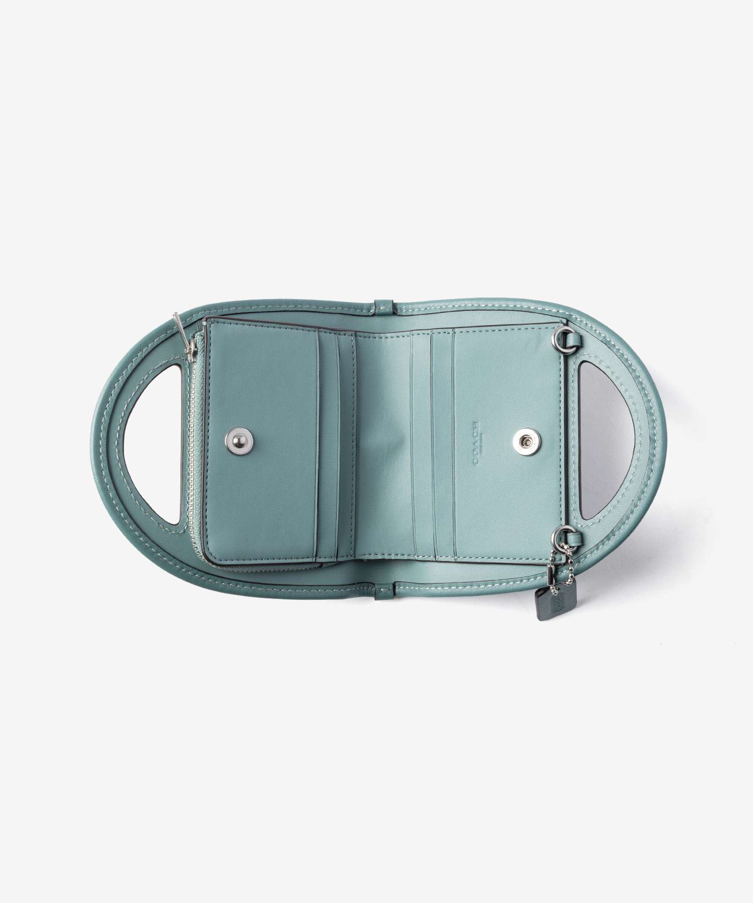 コーチ COACH TOP HANDLE CARD CASE トップ ハンドル カードケース CT879 チェーンウォレット コインケース 小銭入れ レディース 財布 小物