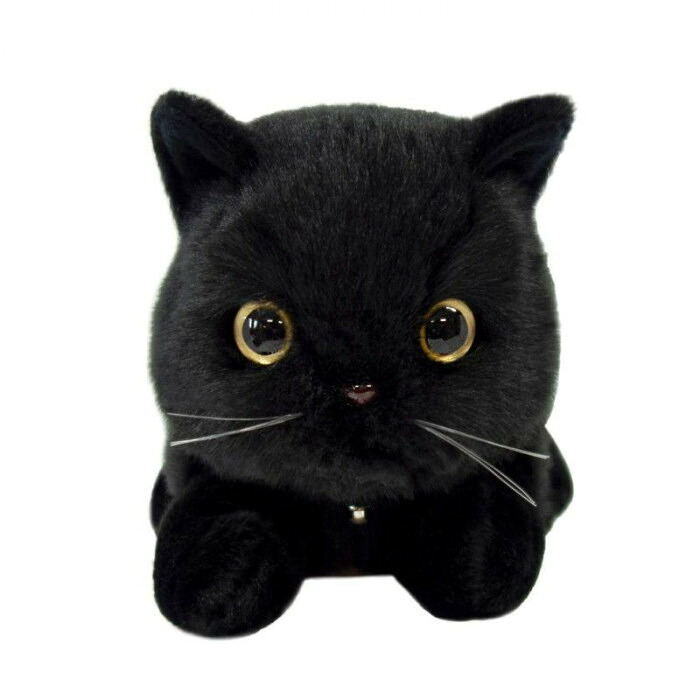 吉徳 ぬいぐるみ コネコ ブラック 黒猫 子猫 人形 おもちゃ リアル ギフト プレゼント インテリア 雑貨 かわいい おしゃれ 癒し グッズ 子ども キッズ 女の子 男の子 誕生日 クリスマス
