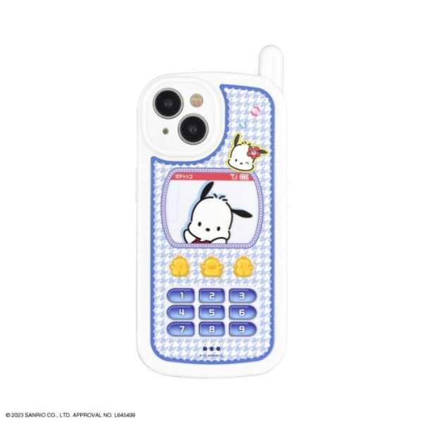 iPhone15 iPhone14 ケース サンリオ ポチャッコ レトロ ガラケー風 TPU ソフトケース カバー スマホケース キャラクター グッズ おしゃれ かわいい 耐衝撃 ストラップホール サンリオ正規ライセンス品