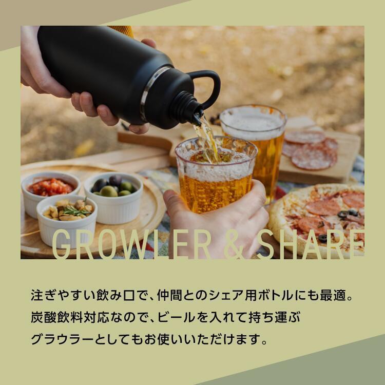 【ラッピング無料】ピーコック AJL-R100 ステンレスボトル 1000ml 炭酸 スポーツドリンク対応 保冷専用 ハンドル付き カーキ ベージュ ギフト 熱中症対策グッズ 水筒 部活 キャンプ アウトドア用 入学祝い