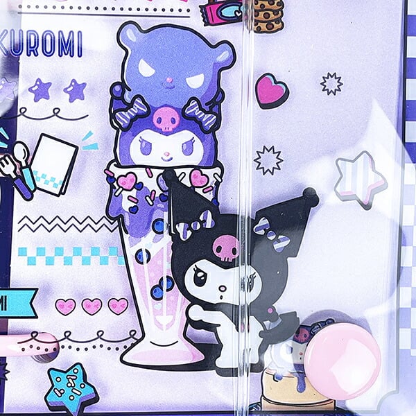 サンリオ クロミ ミニシールバインダーチャーム キーホルダー 文具 Sanrio